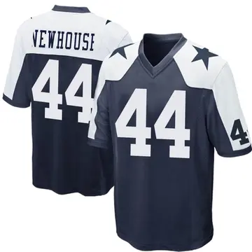 Navy Blue Men's Robert Newhouse Dallas Cowboys Game Throwback Jersey