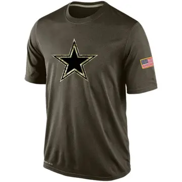 Olive Men's Dallas Cowboys Salute To Service KO Performance Dri-FIT T-Shirt